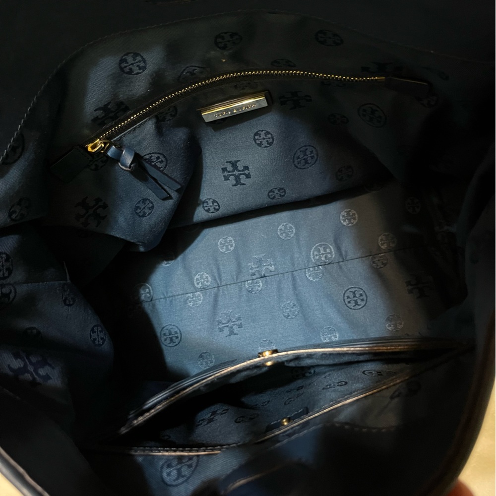 Nwot Blue Tory Burch Thea Woven Hobo Bag - Picture 10 of 13